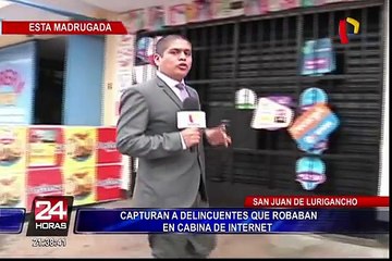 SJL: rápida reacción policial impide robo a cabina de internet