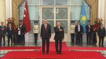 Erdoğan Kazakistan'da Resmi Törenle Karşılandı