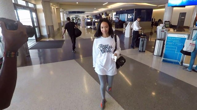 Draya Michele Promotes Her Line Fine A$$ Girls On Her Way To Fashion Week NYC