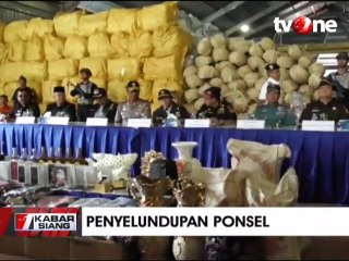 Penyelundupan Ribuan Ponsel Ilegal Digagalkan Petugas