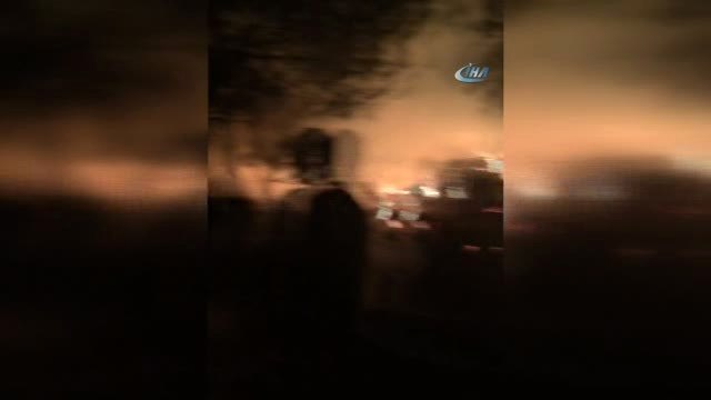Tekirdağ'da 2 Bin Balya Saman Alev Alev Yandı