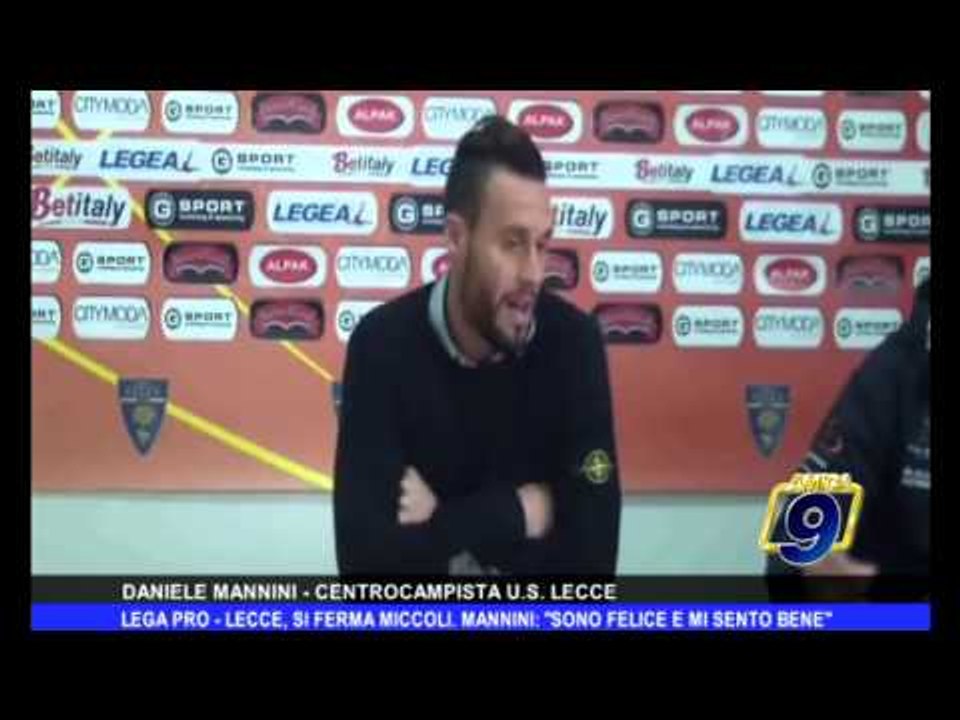 LEGA PRO | Lecce, si ferma Miccoli. Mannini: "Sono felice e mi sento bene"