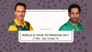 World Xi Squad, World Xi Tour To Pakistan
