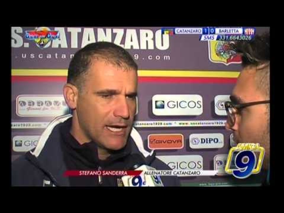 Catanzaro - Barletta 1-0 | Post partita Stefano Sanderra Allenatore Catanzaro