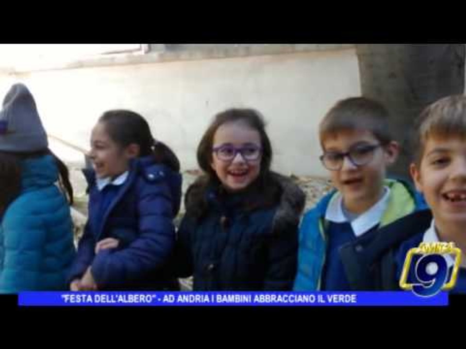 ANDRIA | Alla scuola Verdi è Festa dell'Albero, l'abbraccio dei bambini alla natura