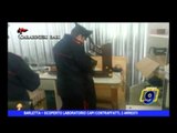 BARLETTA | Scoperto laboratorio capi contraffatti, 2 arresti