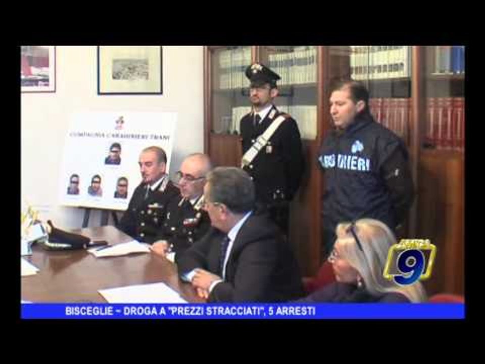 BISCEGLIE | Droga a "prezzi stracciati", 5 arresti