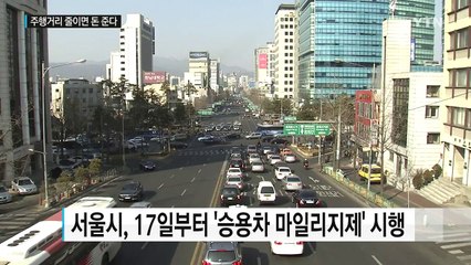 서울 시민, 승용차 덜 타면 최대 7만 원 받는다 / YTN (Yes! Top News)