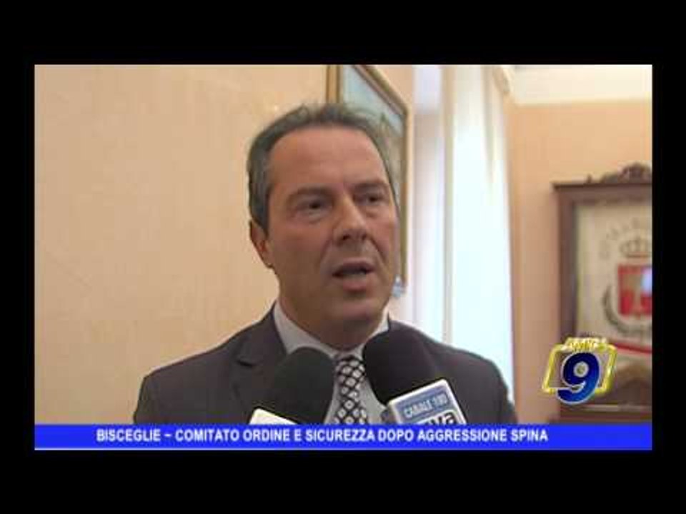 BISCEGLIE | Comitato ordine e sicurezza dopo aggressione Spina