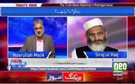 UN helped the Christians of Burma, why we are not working for Muslims of Burma ..Siraj ul Haq