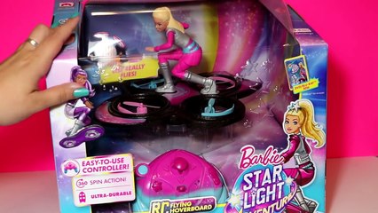 Barbie Star Light Adventure Flying RC Hoverboard Doll Review