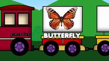 Насекомые поезд весело обучение насекомые и Ошибка имен образовательных мультфильмы для Дети