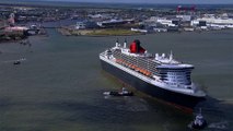 Saint-Nazaire: Le Queen-Mary 2 vu du ciel - Nantes Bretagne Télé