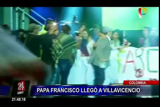 Colombia: Francisco llega a Villavicencio y rinde homenaje a víctimas de conflicto armado