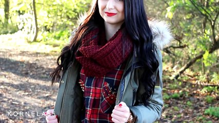 OOTD ♡ JESIENNY STRÓJ DNIA | KOSZULA W KRATĘ + PARKA