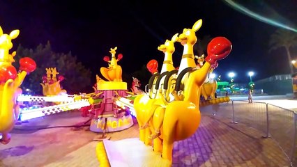 Antalya Aktur lunaparkta tehlikeli bol atraksiyonlu eğlence. Elif tek başına biniyor