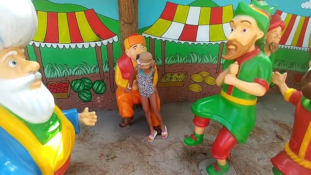 Dolusupark aqua parkta masal dünyasını geziyoruz, nasrettin hoca keloğlan