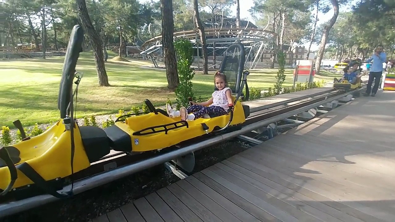 Antalya Park Orman Macera parkında Dağ Kızağı işte bu ATRAKSİYON, çok eğlendik