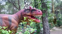 Dinopark 2 Avrupanın en büyük dinoparkını gezdik .Dinozorlar  T Rex ler ürkütücü korkunç