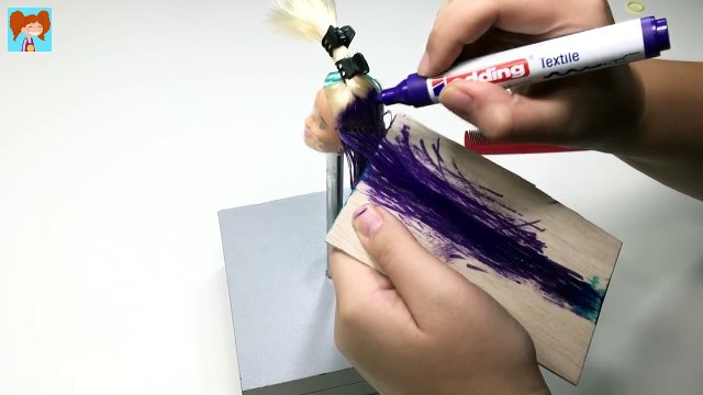Barbie 3ü 1 Arada Saç Modeli Simli Saç & İki Renkli Saç & İki Yandan Topuz Yapımı