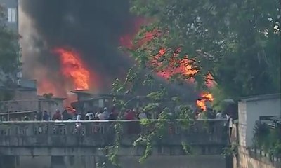 Kebakaran di Perumahan Padat Penduduk