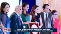 Good morning show na Bagong Pilipinas, pinarangalan sa 2017 Balikat ng Bayan Awards