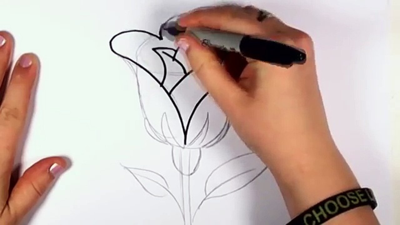Un et un à un un à dessiner facile Comment ouvrir se leva à Il tutoriel art