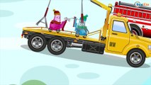 El Carro de Policía - Dibujos educativos para niñas y niños