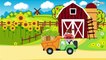 COCHES de juguete Tractores y Camiónes. Dibujo animado de coches para niños