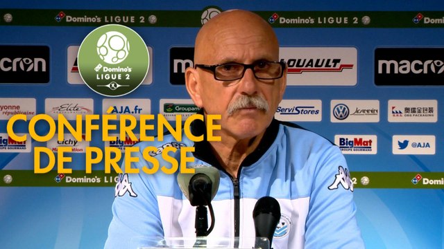 Conférence de presse AJ Auxerre - Tours FC (1-1) : Francis GILLOT (AJA) - Gilbert ZOONEKYND (TOURS) - 2017/2018