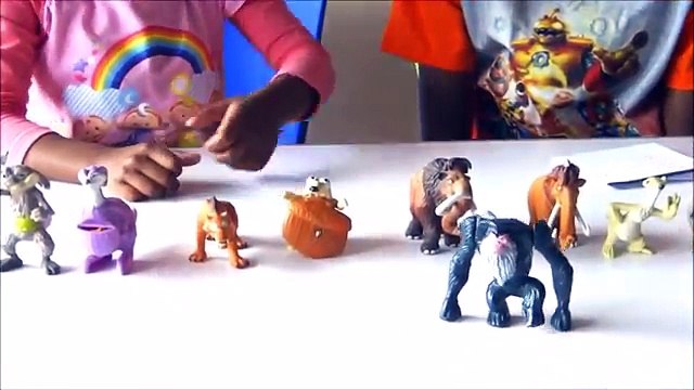 new ICE AGE 3 DAWN OF THE DINOSAURS SET OF 8 McDONALDS HAPPY MEAL MOVIE TOYS VIDEO REVIE