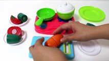 Toy Cutting Vegetables Velcro Just like home playset Deluxe Slice and Play Food Set