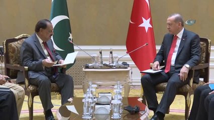Cumhurbaşkanı Erdoğan, Pakistan Devlet Başkanı Memnun Hüseyin ile Bir Araya Geldi