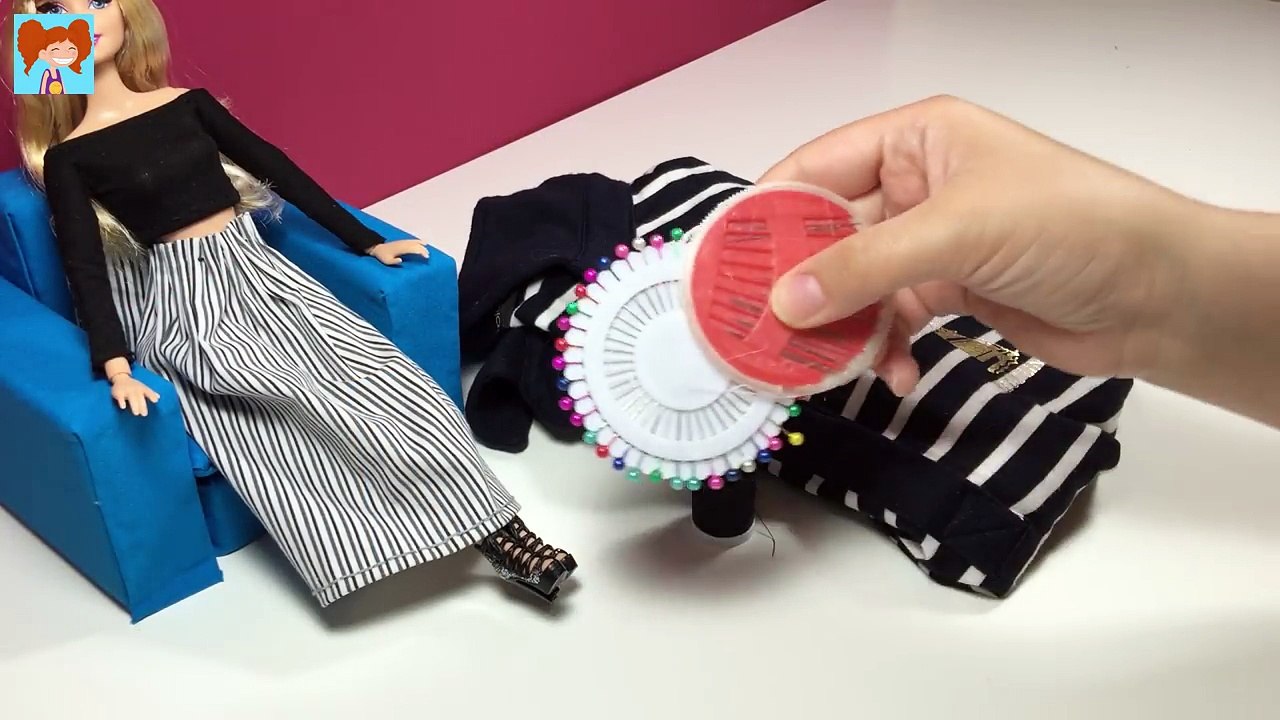 Barbie Uzun Etek Yapımı Kendin Yap Barbie Bebek Kıyafetleri Oyuncak Yap
