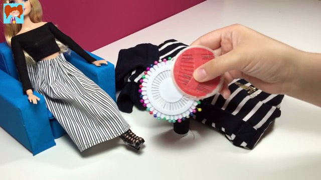 Barbie Uzun Etek Yapımı Kendin Yap Barbie Bebek Kıyafetleri Oyuncak Yap