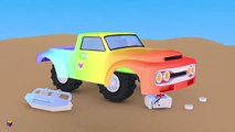 Monstre un camion machines dessins animés pro Designer Cobiralas SUV monster truck