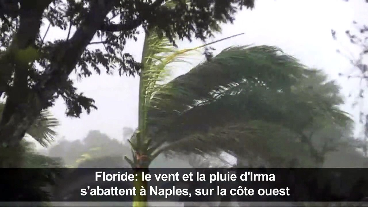 Floride: le vent et la pluie d'Irma s'abattent sur la côte ouest