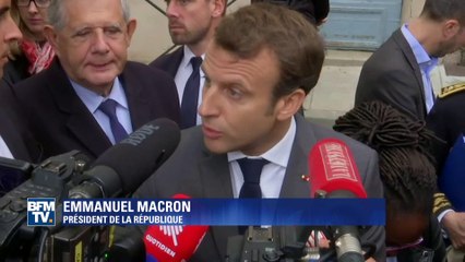 Macron ne regrette "absolument pas" d'avoir prononcé le mot "fainéants"