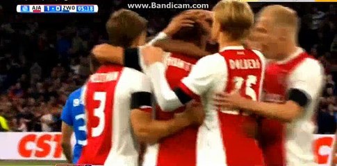 Klass Jan Huntelaar Goal - Ajax 1-0 Zwolle  - 09.09.2017