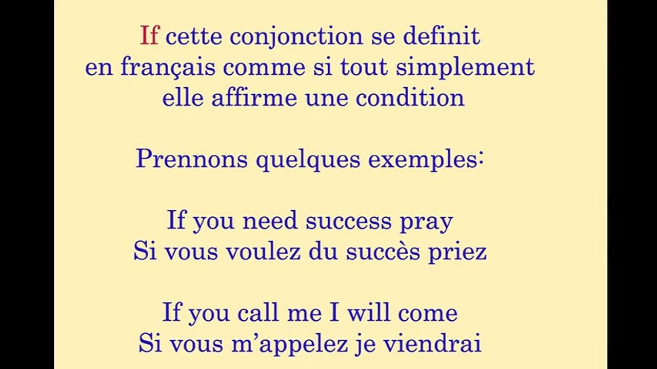 Quelle est la différence entre If et Whether?