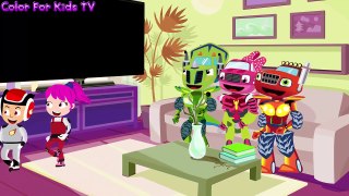 BLAZE AND THE MONSTER MACHINES Baby Stays up Late & Becomes Short Episodes! Finger Family Song