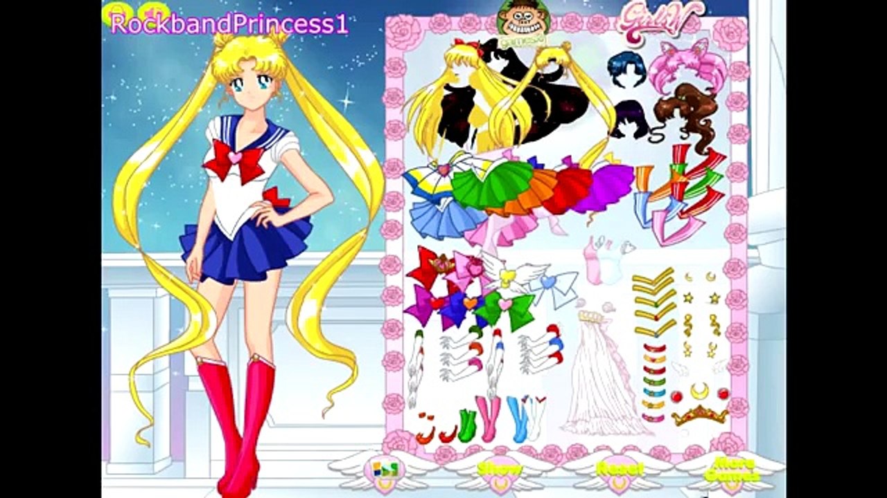 Sailor Moon Games - Sailor Moon Dress Up Game - Free Online Games For Girls and Kids