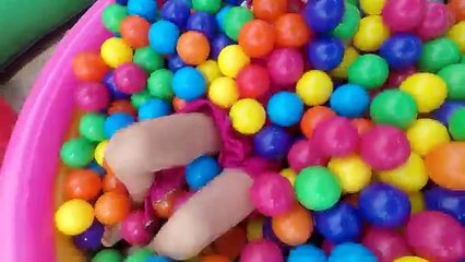 Learn Colors with Bad Baby Masha and Frozen Elsa with Magic Balls for Kids Children IRL