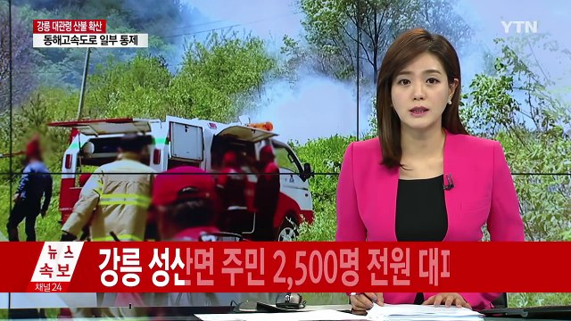 강릉 산불 교도소 근처까지 확산...주민 2,500명 대피령 / YTN