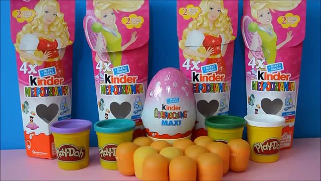 GIANT Surprise Eggs Compilation Play Doh - Barbie Disney Frozen My Little Pony Shopkins To