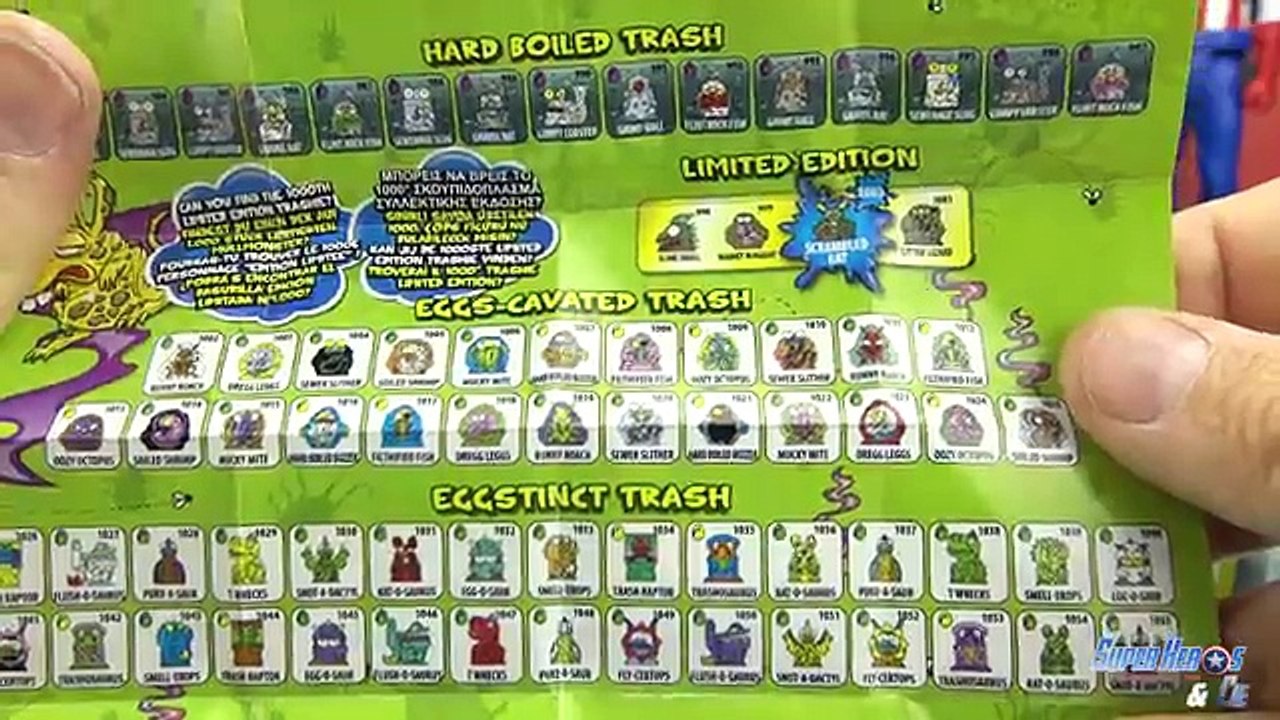 Jouet poubelle surprises pack tortues ninja bob leponge mickey oeufs français 4k jouet unb