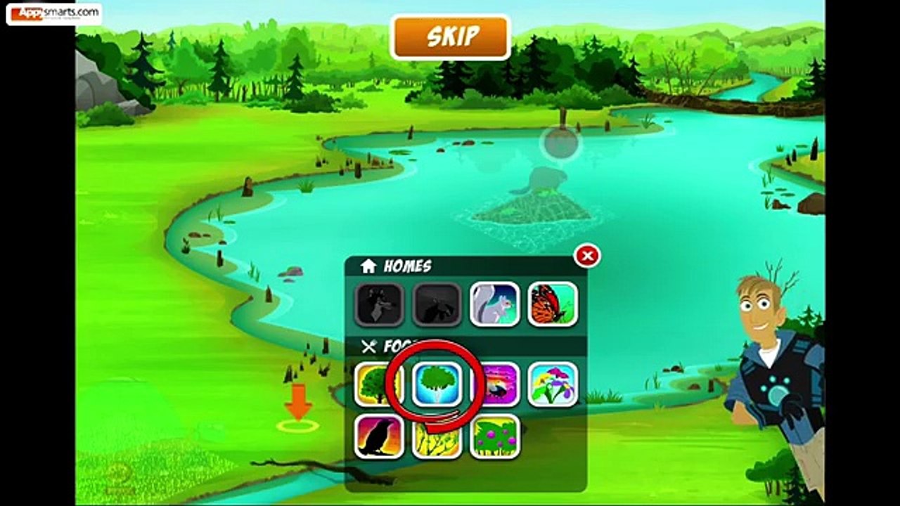 Aplicaciones criatura jugabilidad Juegos Niños mates vídeos ★ kratts salvajes pbs 2016