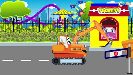 Мультфильмы про Машинки Трактор Павлик Эвакуатор спасает машинку Развивающие мультики для детей