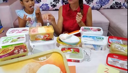 Dondurma challenge 2 , Bu kez kutu dondurmalar yarışıyor.Eğlenceli çocuk videosu