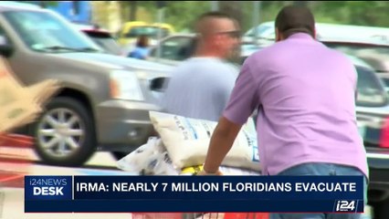i24NEWS DESK | Irma: Nearly 7 million Floridians evacuate | Saturday, September 9th 2017